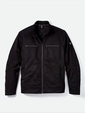 Kuhl Kaffe Racer Jacket Bomber Black Mens XL